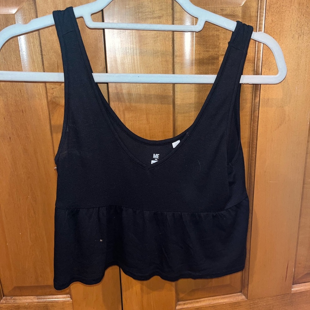 Pacsun Black Crop Tank